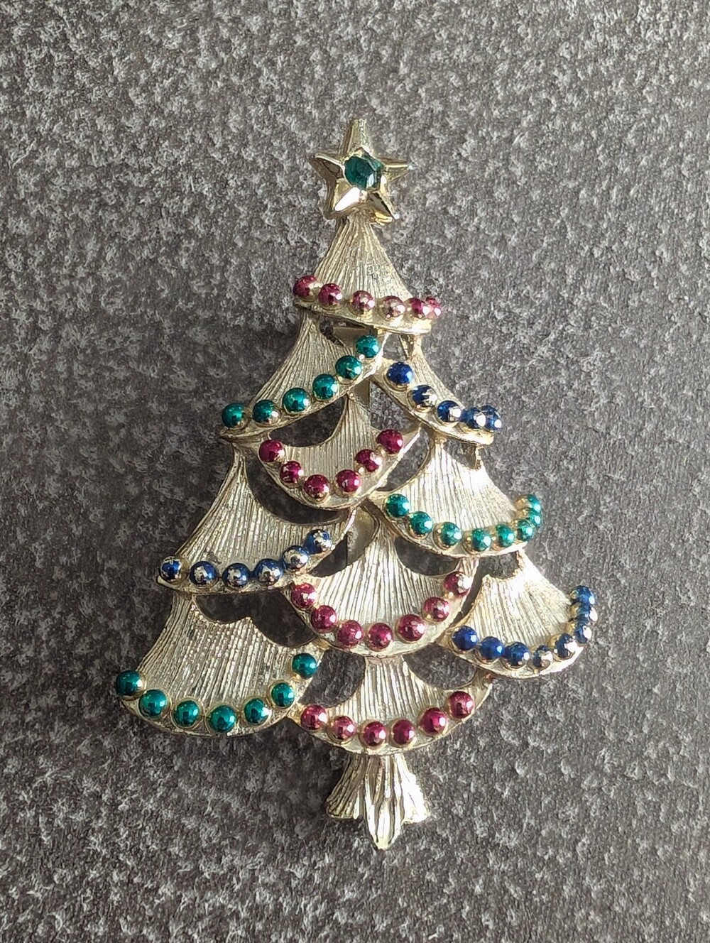 Vintage Gerry's Christmas Tree Brooch